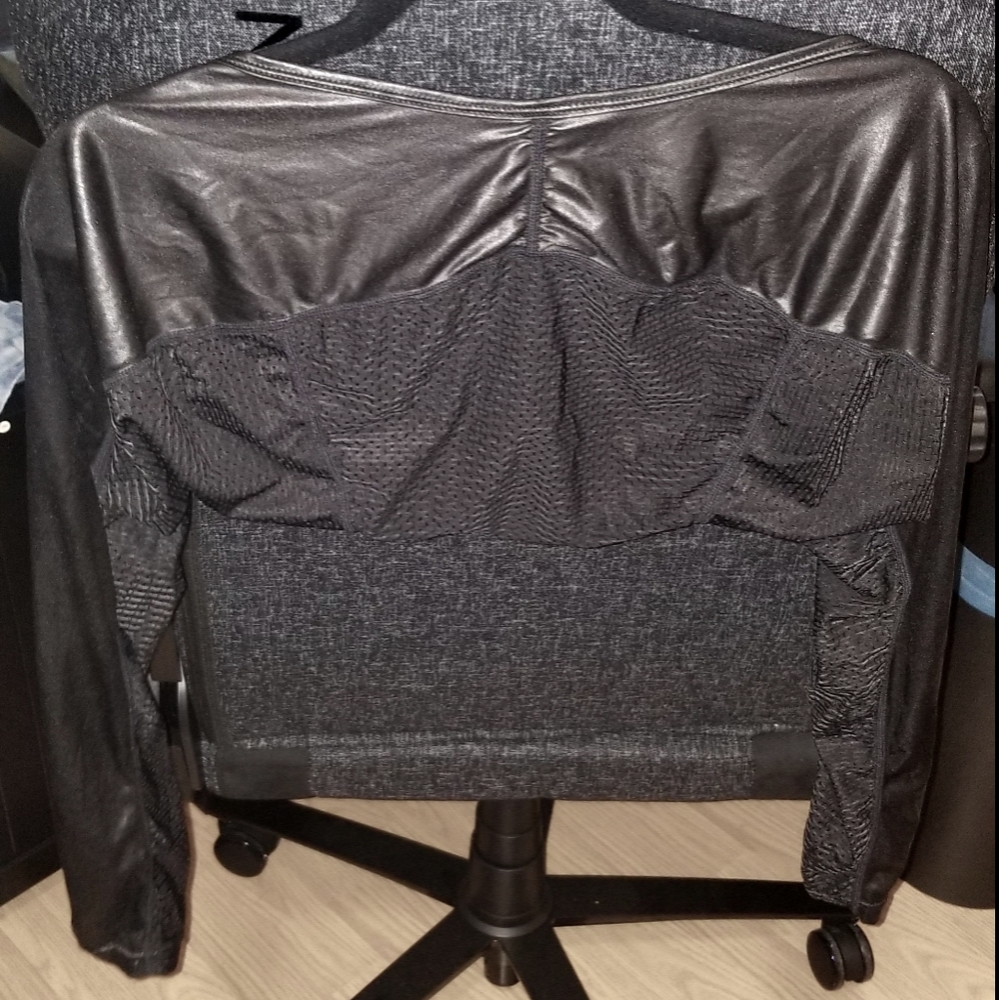 Mesh/Latex sleeve top